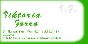 viktoria forro business card